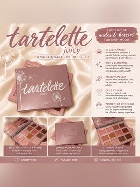 Tarte Tartelette Juicy Amazonian Clay Eyeshadow Palette